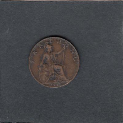 Beschrijving: 1 Farthing  GEORGIUS V 